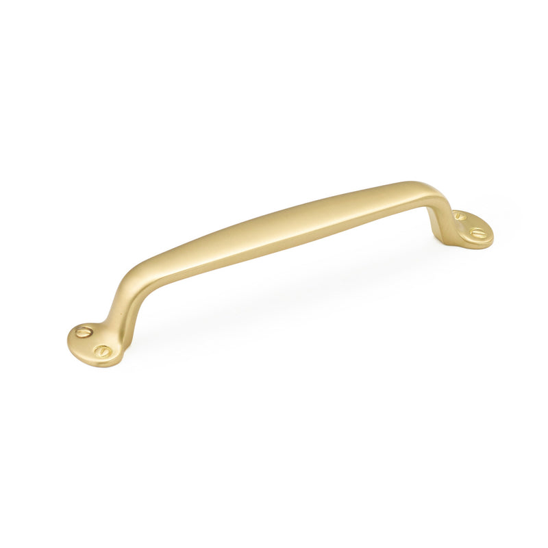 Schaub Country, Pull, Satin Brass, 6" cc