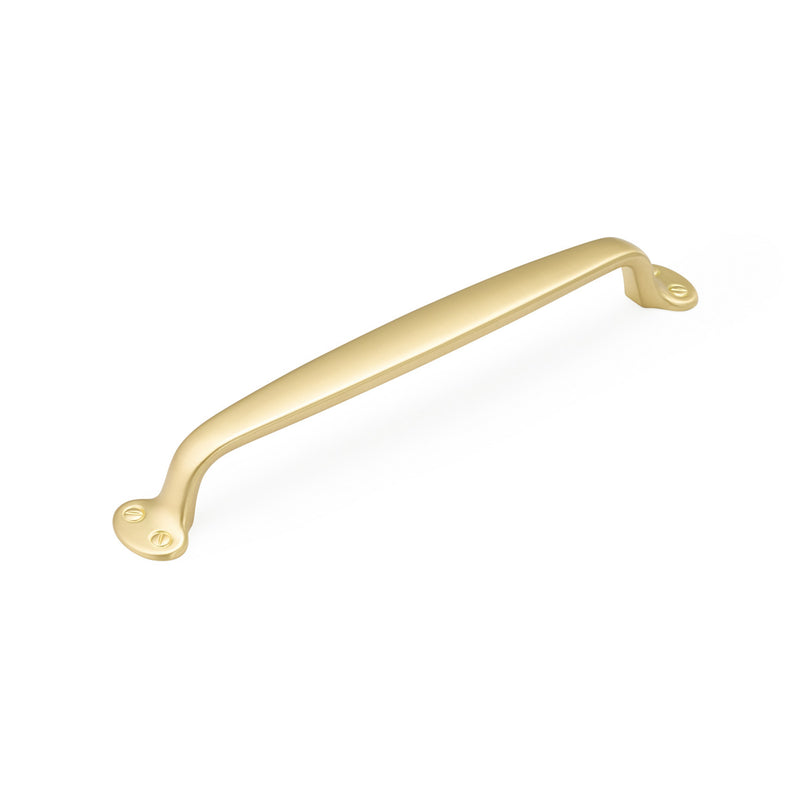 Schaub Country, Appliance Pull, Satin Brass 12" cc