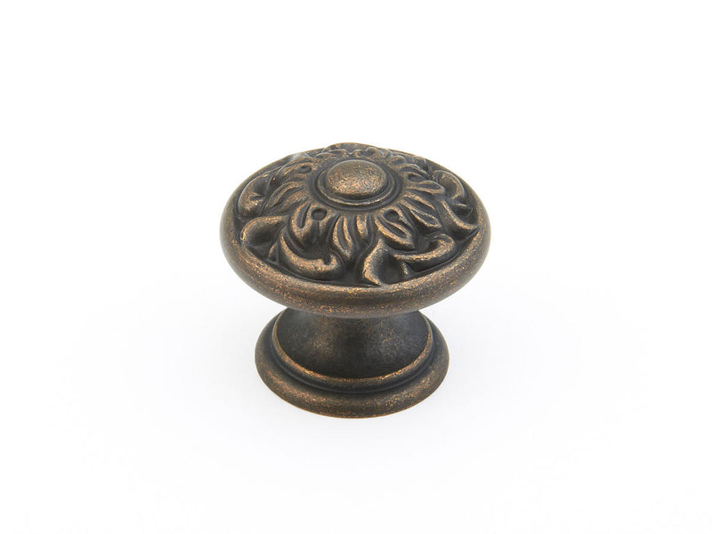 Schaub Corinthian, Knob, Ancient Bronze,1-3/8"