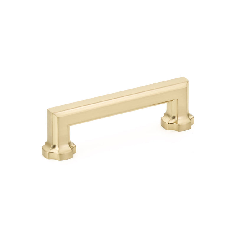 Schaub Empire, Pull, 3-1/2" cc, Signature Satin Brass