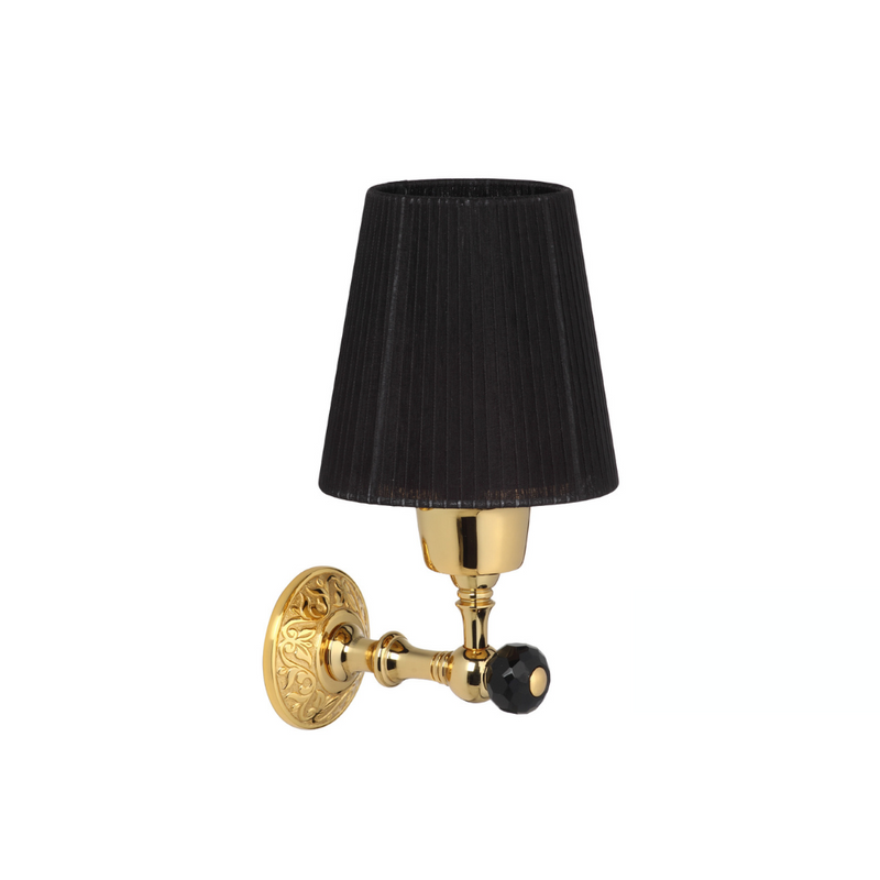 Vista D'oro Bloss Black Crystal Sconce with Tulle - Hentell