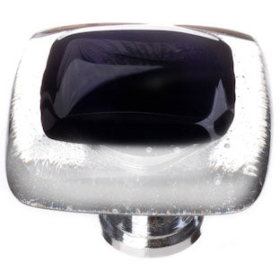 Reflective black knob