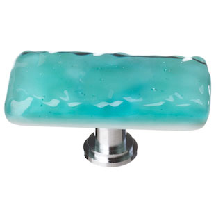 Glacier aqua long knob