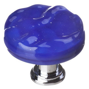 Glacier cobalt round knob