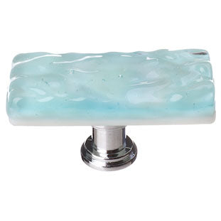 Skinny Glacier light aqua long knob