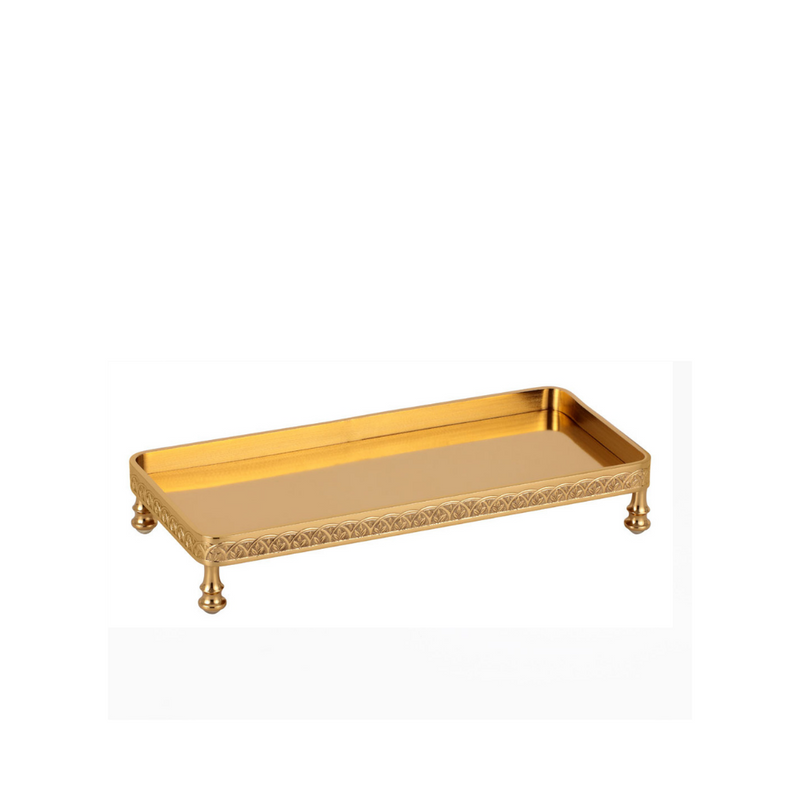 Bloss Patterned, Framed and Footed Tray