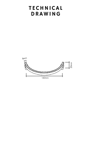 Vista D'oro Ass Drawer Handle Chrome-160 mm - Hentell