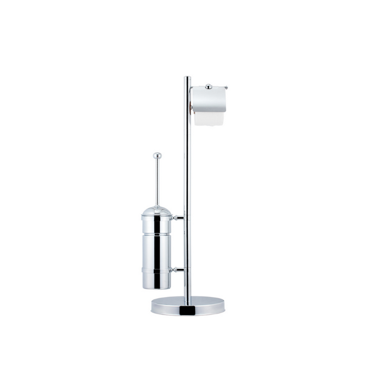 Vista D'oro Footed Toilet Brush and Roll Holder - Hentell