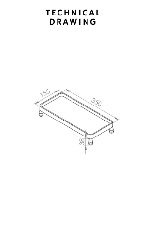 Vista D'oro Bloss Patterned, Framed and Footed Tray - Hentell