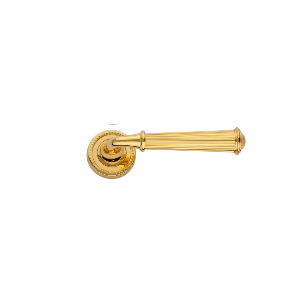 Vista D'oro Lore Striped Rosette Door Handle - Hentell