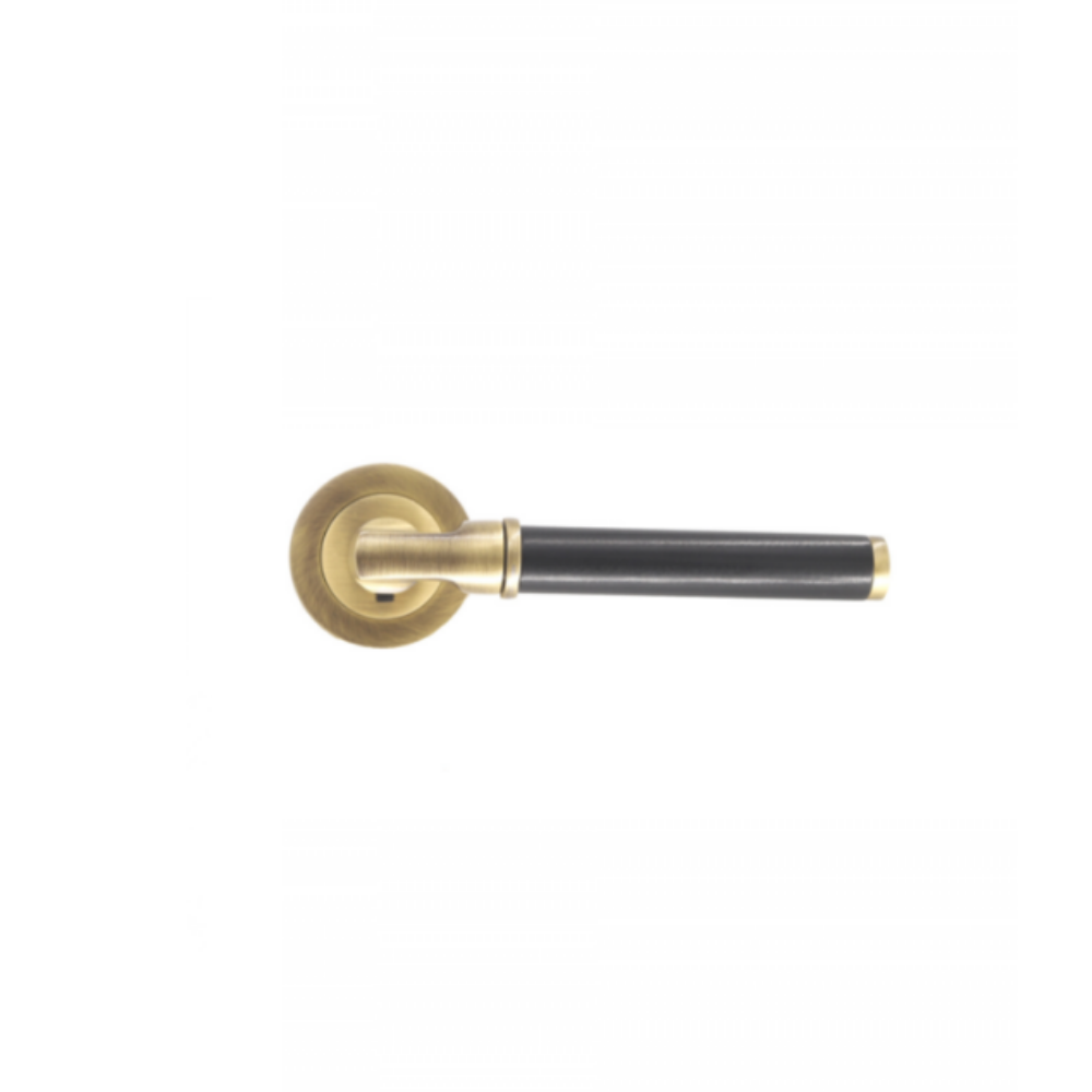 Vista D'oro Lether Rosette Door Handle - Hentell