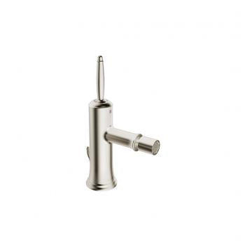 Classic single-lever joystick bidet mixer, brushed nickel