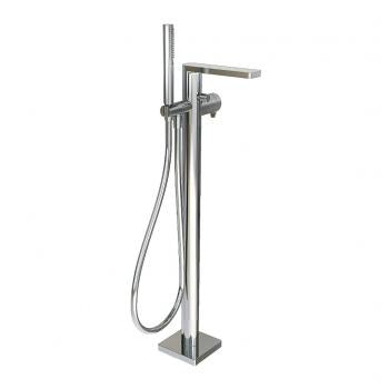 Riva X free standing mixer for tub, chrome