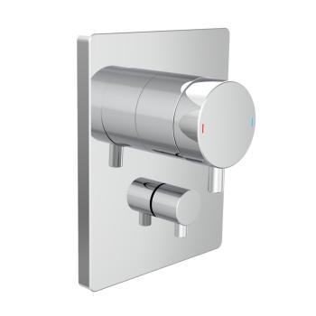 Lana X pressure balance valve trim kit, with manual diverter, chrome