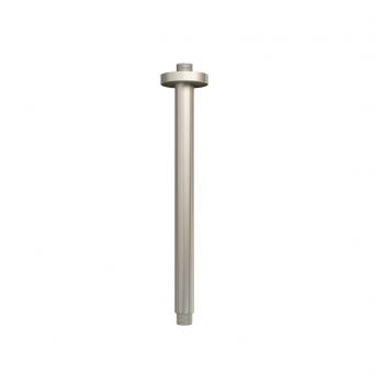 ceiling shower arm XL, 12", brushed nickel
