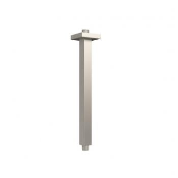 Urban X ceiling shower arm XL, 12", brushed nickel