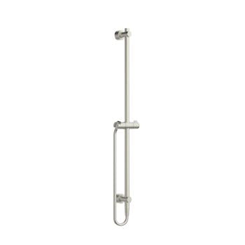 wall bar with integrated wall outlet, brushed nickel