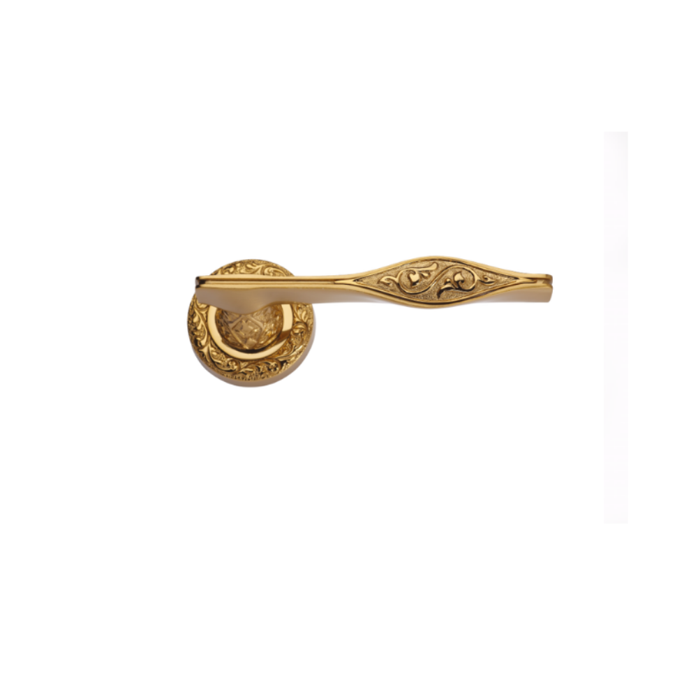 Vista D'oro Curl Patterned Rosette Door Handle - Hentell