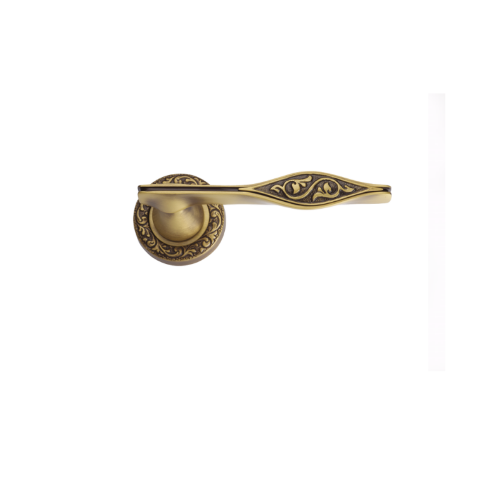 Vista D'oro Curl Patterned Rosette Door Handle - Hentell