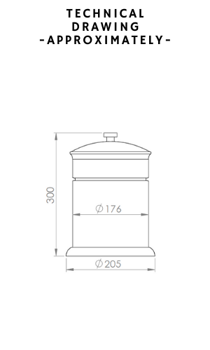 Vista D'oro Bloss Waste Bin - Hentell