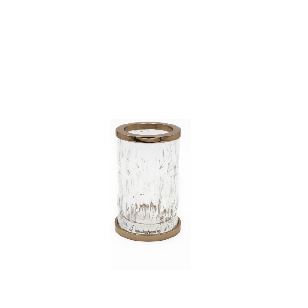 Vista D'oro Wee Transparent Glass Toothbrush Holder - Hentell